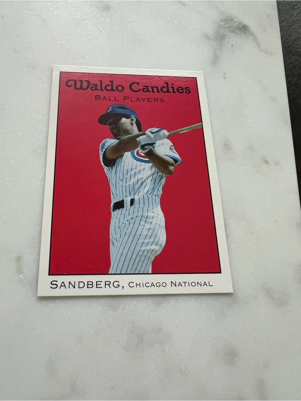 1991 Waldo Candies Ryne Sandberg #2 Chicago Cubs - RARE Food Issue - Ex / Read